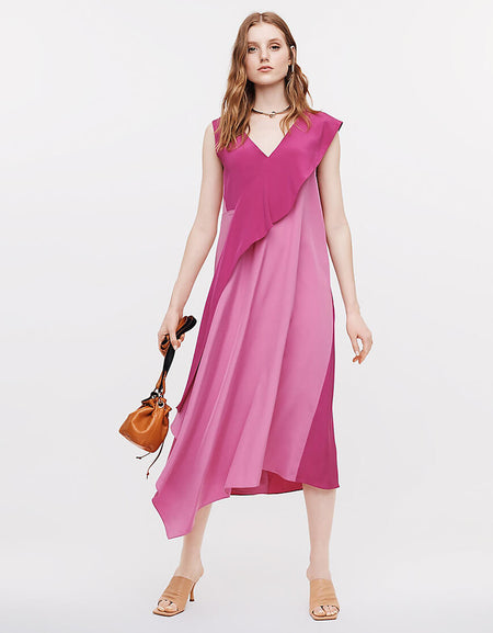 Blue Lace Long Sleeve Dress