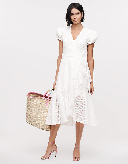 Blue Lace Long Sleeve Dress